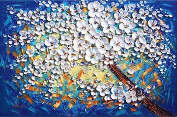 青空の花の 3D テクスチャ Oil Paintings